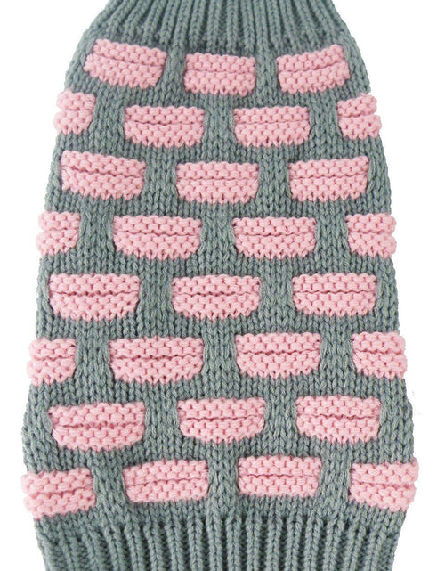Load image into Gallery viewer, Pet Life ® Fashion Weaved Heavy Knit Designer Ribbed Turtle Neck Dog Sweater
