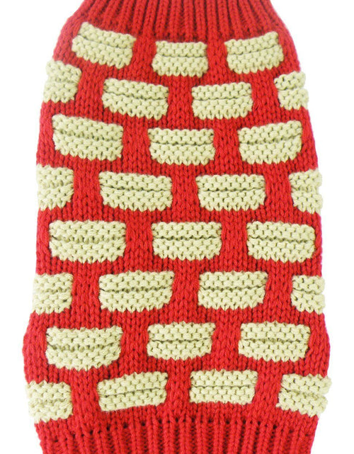 Load image into Gallery viewer, Pet Life ® Fashion Weaved Heavy Knit Designer Ribbed Turtle Neck Dog Sweater
