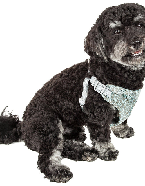 Load image into Gallery viewer, Pet Life ®  'Fidomite' Mesh Reversed  and Adjustable Fashion Dog Harness W/ Designer Bowtie
