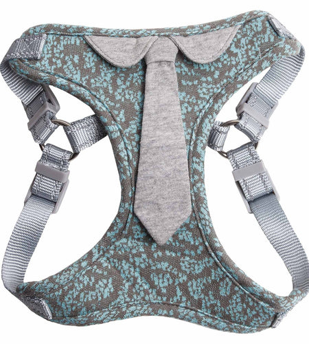 Pet Life ®  'Fidomite' Mesh Reversed and Adjustable Fashion Dog Harness W/ Designer Neck Tie