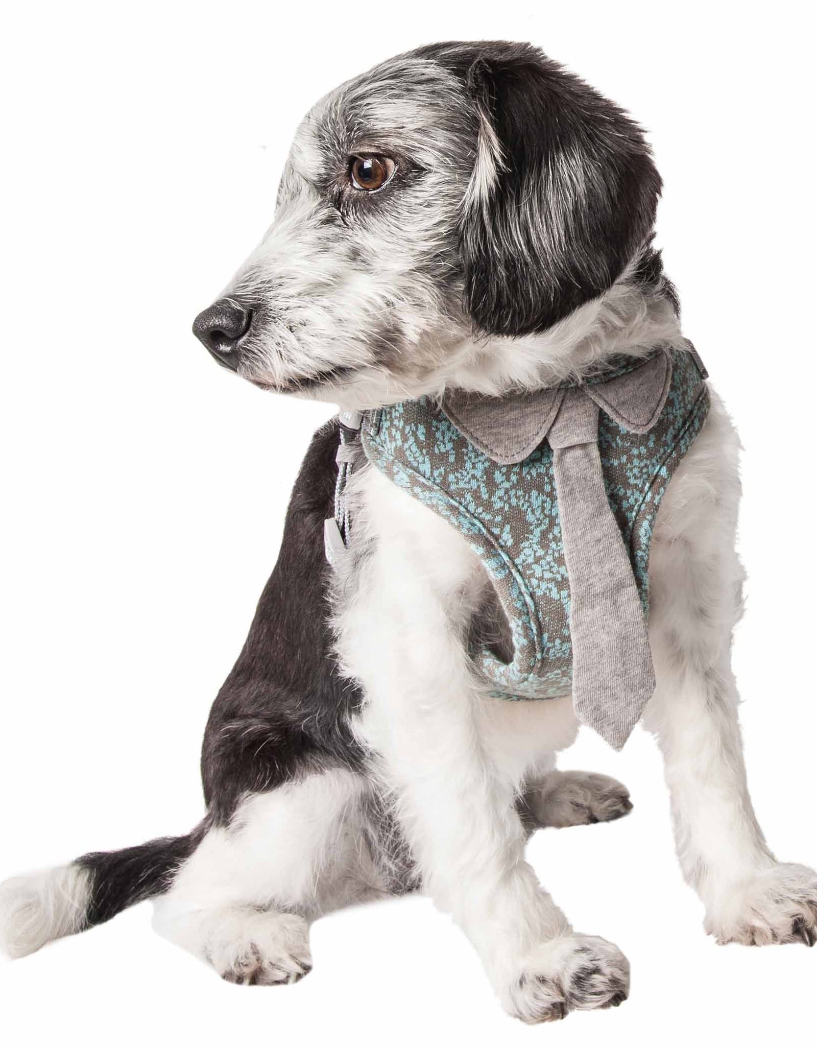Pet Life ®  'Fidomite' Mesh Reversed and Adjustable Fashion Dog Harness W/ Designer Neck Tie