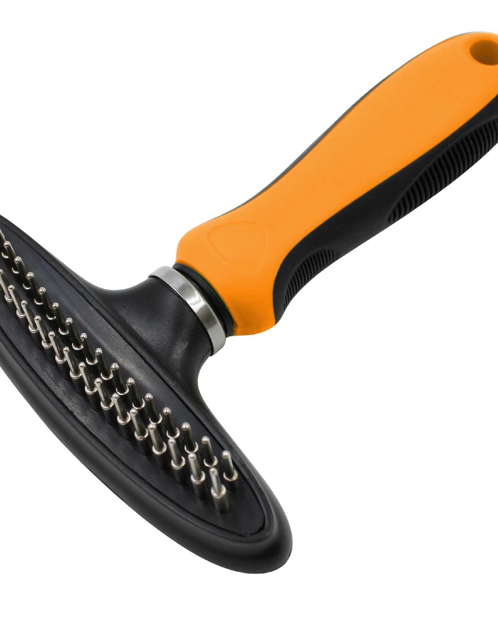 Pet Life ® Flex Series Dual-Row Grooming Rake Pet Comb