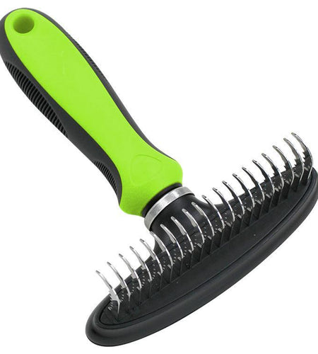 Pet Life ® Flex Series Undercoat Dematter Grooming Pet Rake