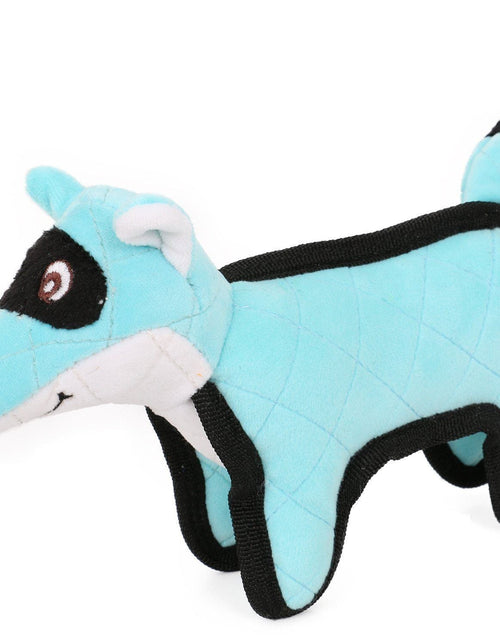 Load image into Gallery viewer, Pet Life ® 'Foxy-Tail' Animated Nylon Quilted Squeaker Plush Dog Toy
