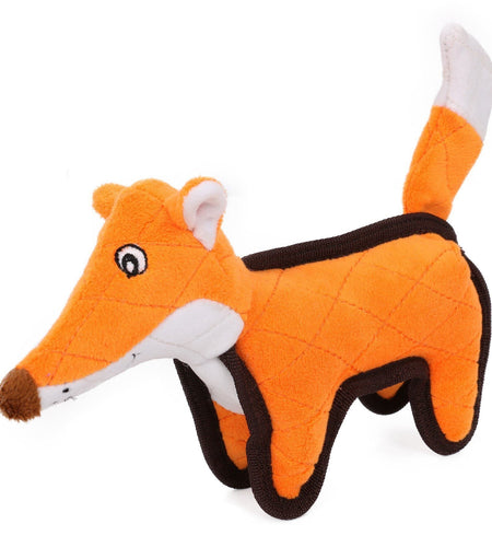 Pet Life ® 'Foxy-Tail' Animated Nylon Quilted Squeaker Plush Dog Toy