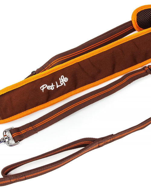 Load image into Gallery viewer, Pet Life ®  'Free-Fetcher' Hands Free Over-The-Shoulder Shock Absorbent Dog Leash
