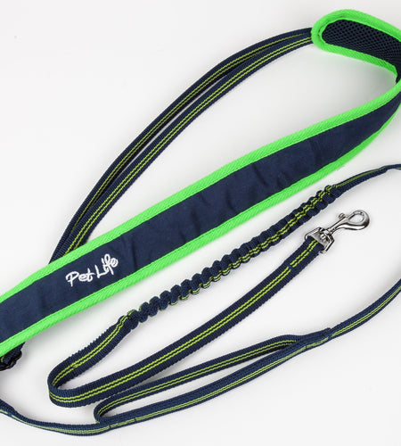 Pet Life ®  'Free-Fetcher' Hands Free Over-The-Shoulder Shock Absorbent Dog Leash