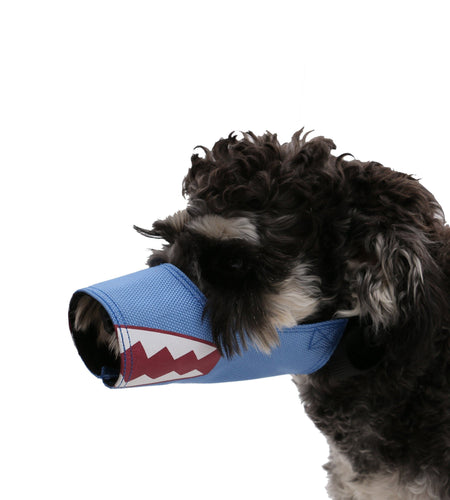 Pet Life ® 'Funimation' Animated Nylon Mesh Protective Travel Anti-Bark Dog Muzzle