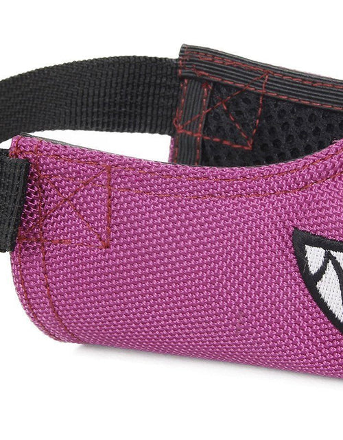Load image into Gallery viewer, Pet Life ® 'Funimation' Animated Nylon Mesh Protective Travel Anti-Bark Dog Muzzle
