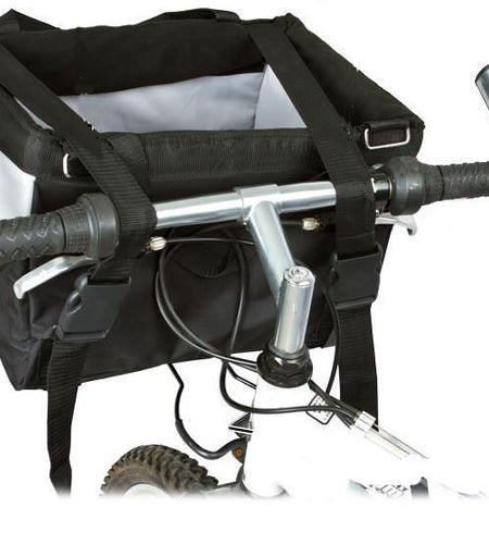 Pet Life ® 'Fur-Cycle' 2-in-1 Bicycle Bike Attachment Soft Folding Fashion Travel Pet Dog Carrier Crate