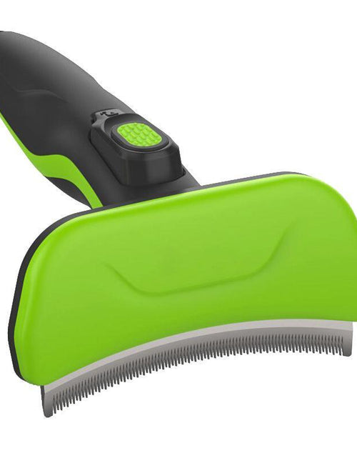 Load image into Gallery viewer, Pet Life ® 'Fur-Guard' Easy Self-Cleaning Grooming Deshedder Pet Comb
