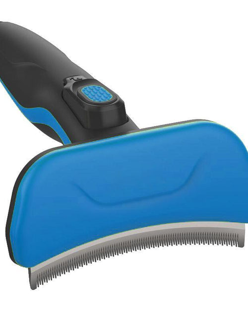 Load image into Gallery viewer, Pet Life ® 'Fur-Guard' Easy Self-Cleaning Grooming Deshedder Pet Comb
