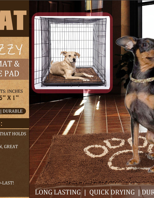 Load image into Gallery viewer, Pet Life ® 'Fuzzy' Quick-Drying Anti-Skid and Machine Washable Dog Mat
