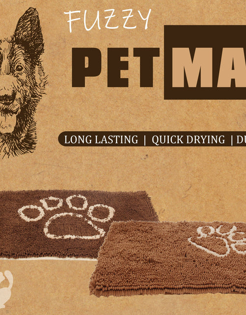 Load image into Gallery viewer, Pet Life ® 'Fuzzy' Quick-Drying Anti-Skid and Machine Washable Dog Mat
