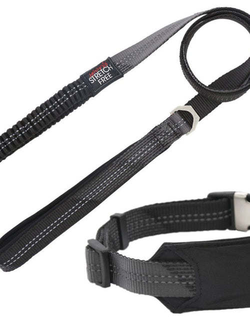 Load image into Gallery viewer, Pet Life ® 'Geo-prene' 2-in-1 Shock Absorbing Neoprene Padded Reflective Dog Leash and Collar

