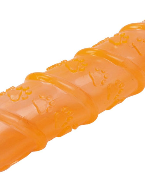 Load image into Gallery viewer, Pet Life ® 'Glow-Stick' TPR and LED Lighting Squeak and Chew Dog Toy
