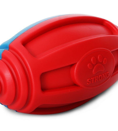 Pet Life ® 'Gridiron Football' Durable Chew and Fetch TPR Waterproof Floating Dog Toy