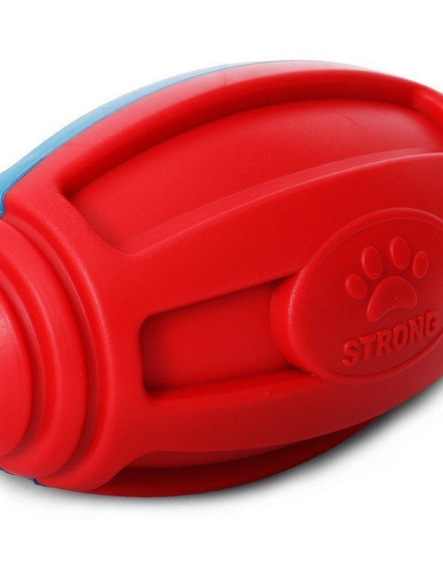 Load image into Gallery viewer, Pet Life ® 'Gridiron Football' Durable Chew and Fetch TPR Waterproof Floating Dog Toy
