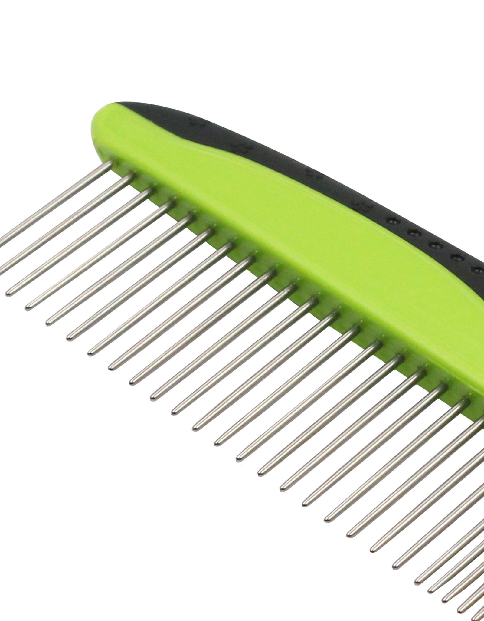 Pet Life ® Grip Ease' Wide and Narrow Tooth Grooming Pet Comb