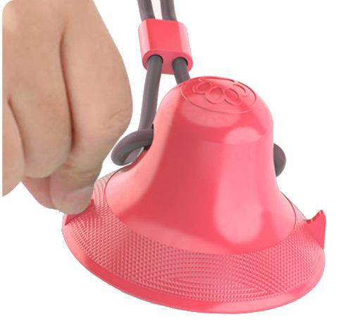 Load image into Gallery viewer, Pet Life ® 'Grip N' Play' Treat Dispensing Ball Shaped Suction Cup Dog Toy

