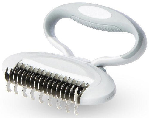 Load image into Gallery viewer, Pet Life ® 'Gyrater' Swivel Travel Grooming Dematting Pet Comb
