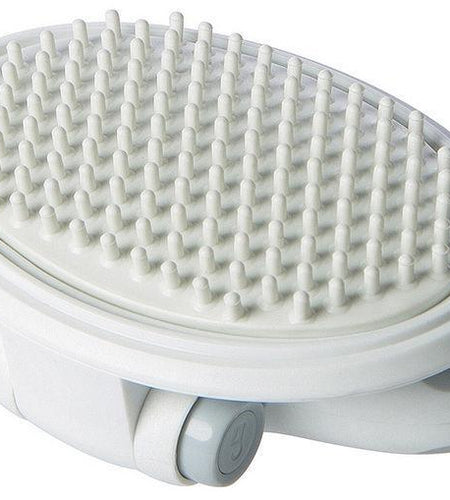 Pet Life ® 'Gyrater' Swivel Travel Silicone Massage Grooming Cat Brush