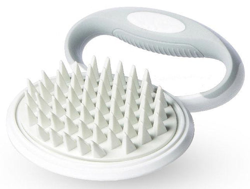 Load image into Gallery viewer, Pet Life ® 'Gyrater' Swivel Travel Silicone Massage Grooming Pet Brush
