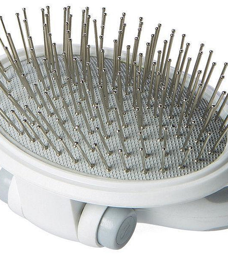 Pet Life ® 'Gyrater' Travel Swivel Pet Grooming Pin Brush
