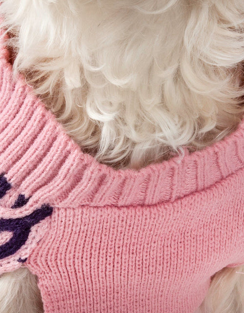 Load image into Gallery viewer, Pet Life ® 'Harmonious' Dual Color Weaved Heavy Cable Knitted Fashion Designer Dog Sweater
