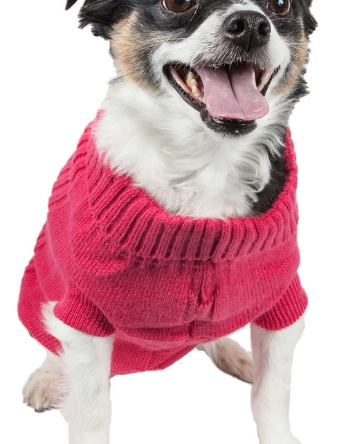 Load image into Gallery viewer, Pet Life ® Heavy Cotton Rib-Collared Fashion Dog Sweater
