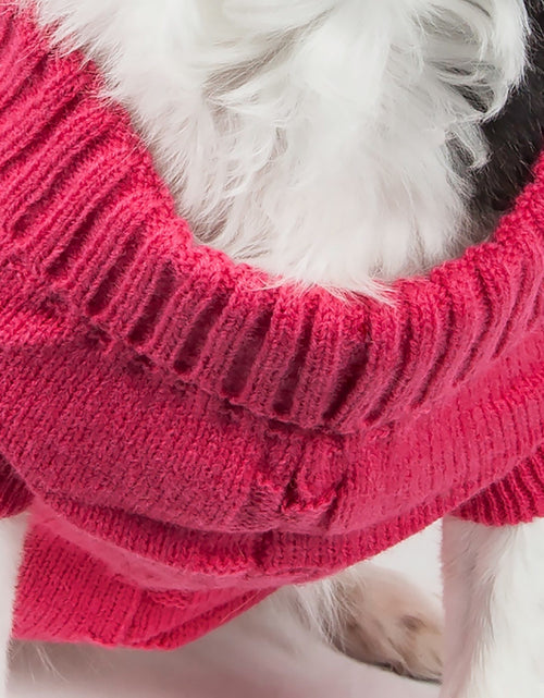 Load image into Gallery viewer, Pet Life ® Heavy Cotton Rib-Collared Fashion Dog Sweater
