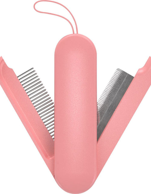 Load image into Gallery viewer, Pet Life ® 'JOYNE' Multi-Functional 2-in-1 Swivel Travel Grooming Comb and Deshedder
