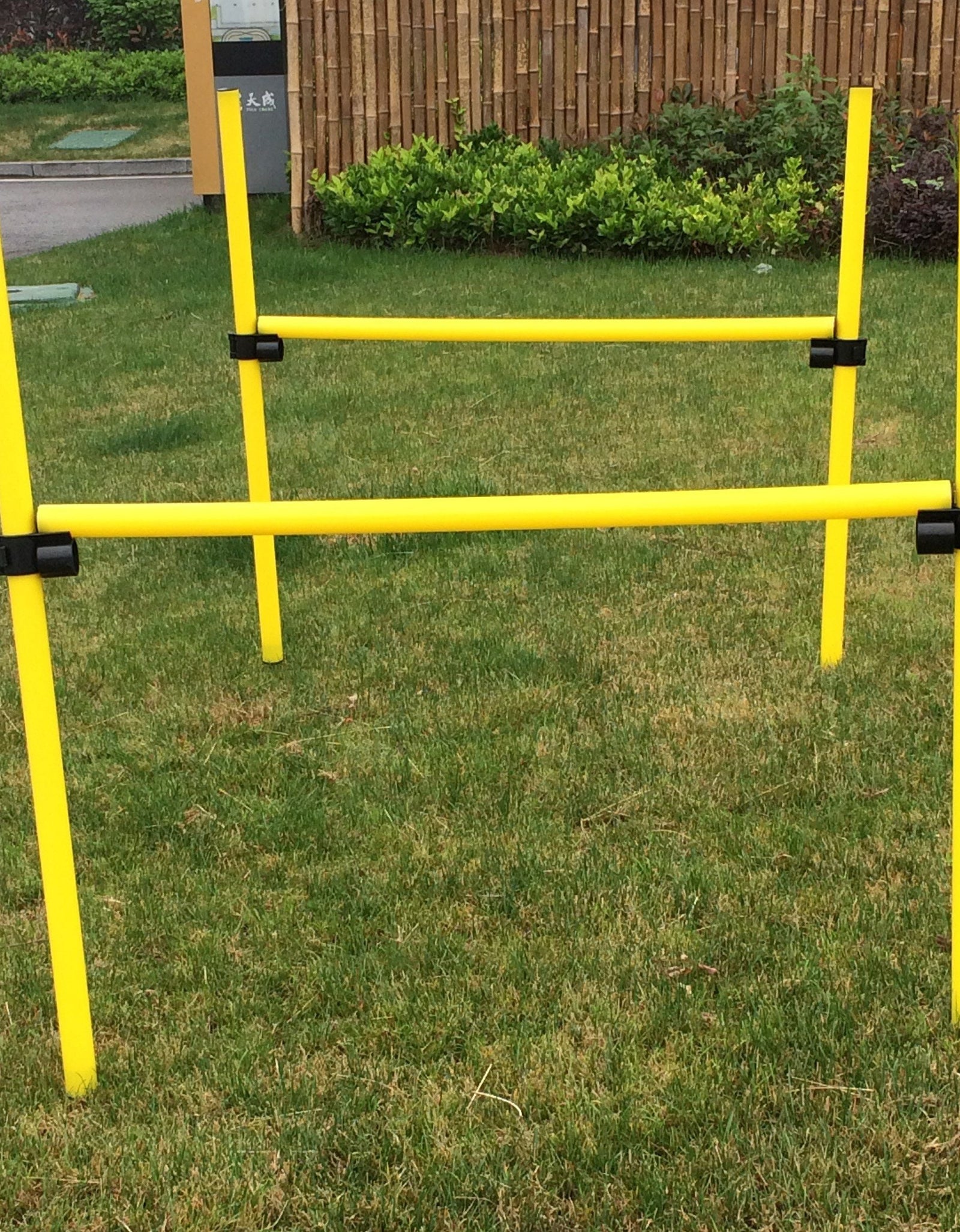 Pet Life ® 'Jumping Hurdle' Collapsible Travel Folding Outdoor Performance Agility Pet Dog Trainer Training Kit