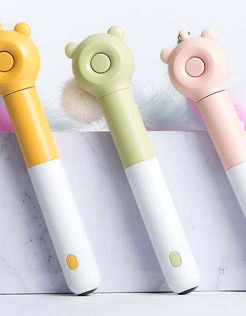 Load image into Gallery viewer, Pet Life ® 'KITIQUE" 3-in-1 Retractable and Extendable Feathered and Laser Wand Kitty Cat Teaser
