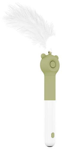 Pet Life ® 'KITIQUE" 3-in-1 Retractable and Extendable Feathered and Laser Wand Kitty Cat Teaser