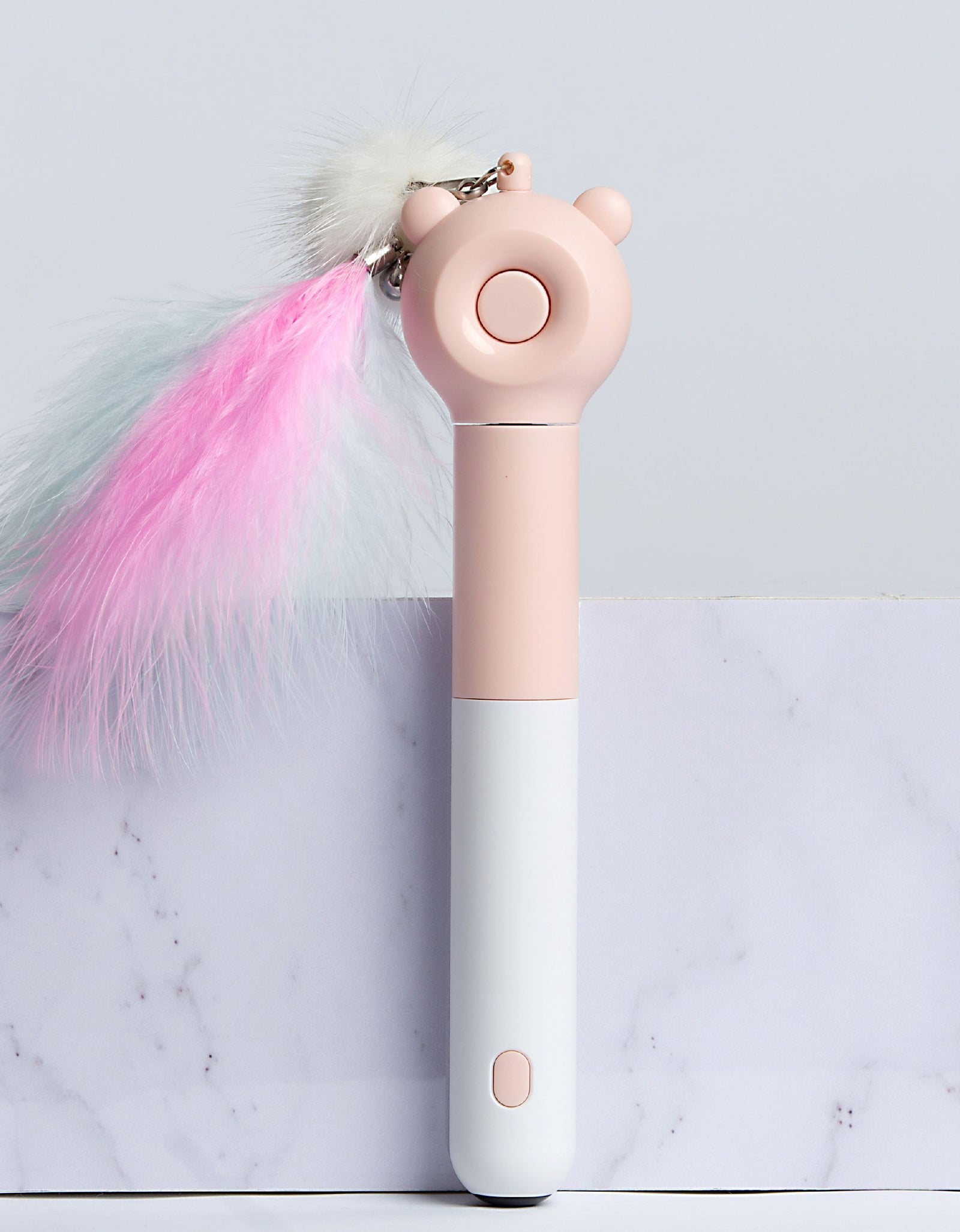 Pet Life ® 'KITIQUE" 3-in-1 Retractable and Extendable Feathered and Laser Wand Kitty Cat Teaser