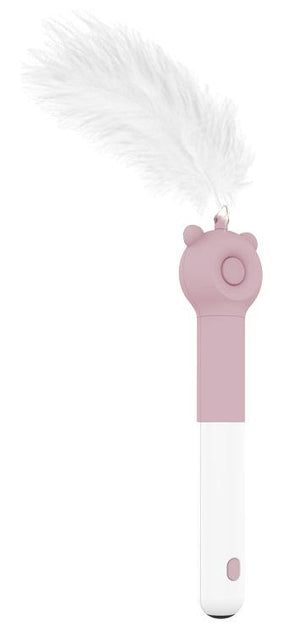 Load image into Gallery viewer, Pet Life ® 'KITIQUE" 3-in-1 Retractable and Extendable Feathered and Laser Wand Kitty Cat Teaser
