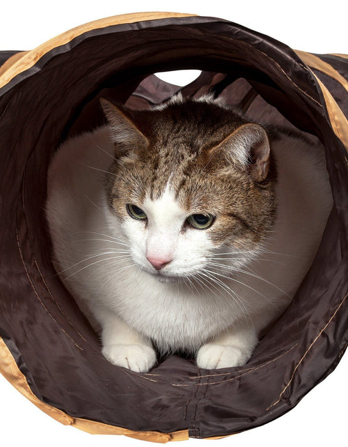 Load image into Gallery viewer, Pet Life ® 'Kitting-Go-Seek' Collapsible Folding Travel 3-way Kitty Cat Tunnel
