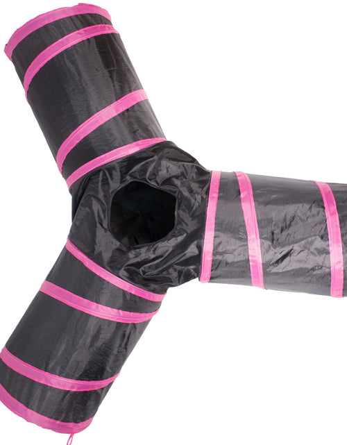 Load image into Gallery viewer, Pet Life ® 'Kitting-Go-Seek' Collapsible Folding Travel 3-way Kitty Cat Tunnel
