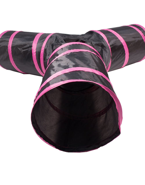 Load image into Gallery viewer, Pet Life ® 'Kitting-Go-Seek' Collapsible Folding Travel 3-way Kitty Cat Tunnel
