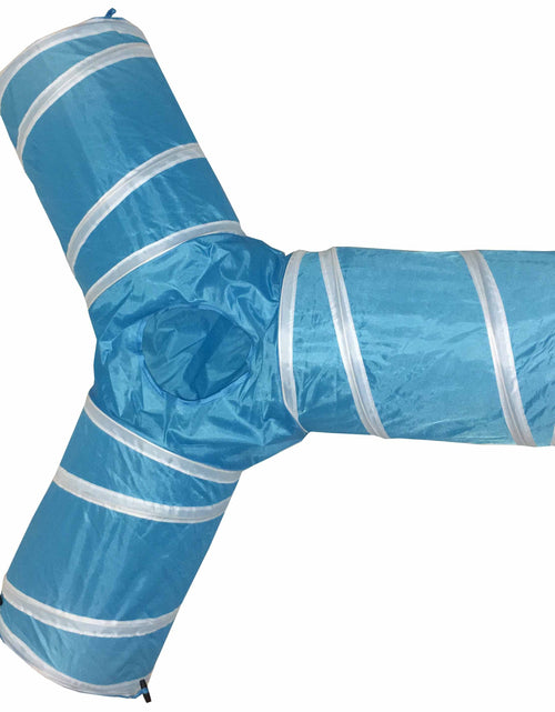Load image into Gallery viewer, Pet Life ® 'Kitting-Go-Seek' Collapsible Folding Travel 3-way Kitty Cat Tunnel
