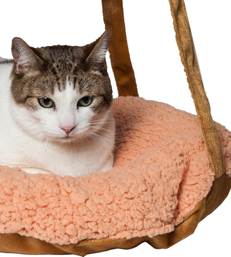 Pet Life ® 'Kittyhaus' Dual-Lounge Hanging Relaxing Kitty Cat Pillow Bed Hammock Lounger