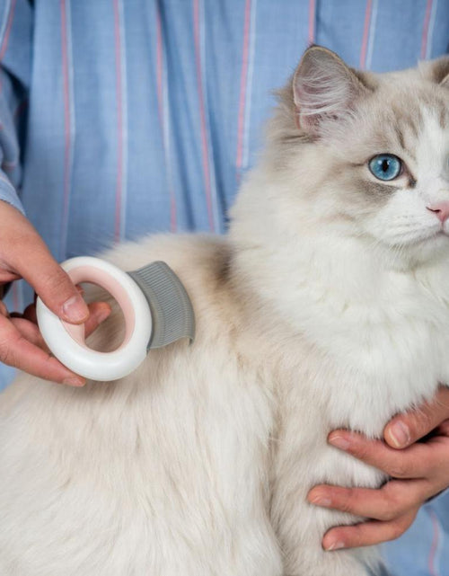 Load image into Gallery viewer, Pet Life ® 'Knuckler' Handheld Travel Flexible Grooming Pet Rake Comb
