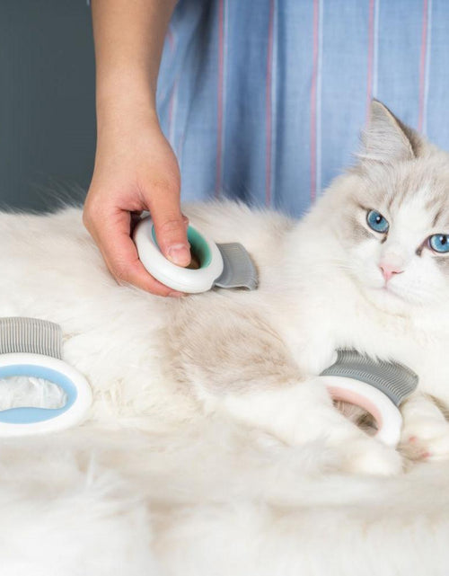 Load image into Gallery viewer, Pet Life ® 'Knuckler' Handheld Travel Flexible Grooming Pet Rake Comb
