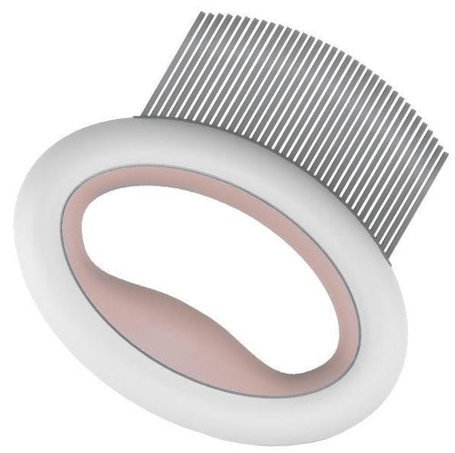 Load image into Gallery viewer, Pet Life ® 'Knuckler' Handheld Travel Flexible Grooming Pet Rake Comb
