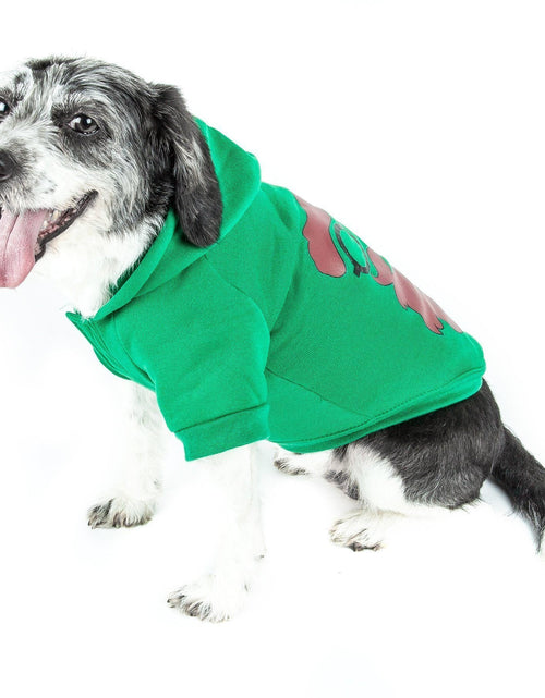 Load image into Gallery viewer, Pet Life ® LED Lighting 'Cool Santa Shades' Hooded Dog Costume Sweater w/ Included Batteries
