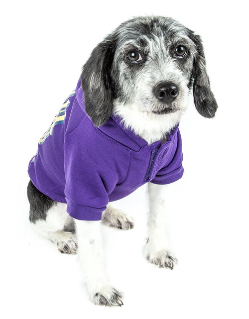 Load image into Gallery viewer, Pet Life ® LED Lighting Halloween Happy Snowman Hooded Dog Costume Sweater w/ Included Batteries
