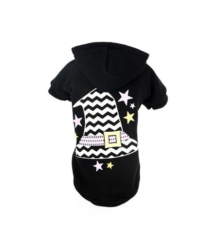 Pet Life ® LED Lighting 'Magical Hat' Hooded Dog Costume Sweater w/ Included Batteries