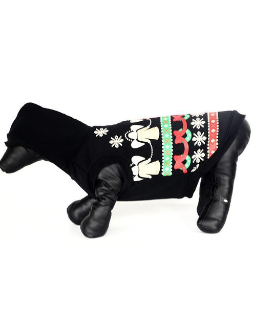 Load image into Gallery viewer, Pet Life ® LED Lighting Patterned Holiday Hooded Dog Costume Sweater w/ Included Batteries
