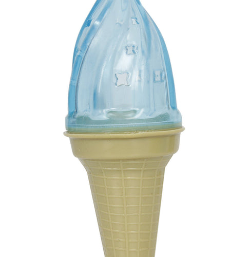 Pet Life ® 'Lick & Gnaw' Ice Cream Cone Freezable and Chewable Tossing Waterproof Floating Pet Dog Toy w/ Insertable Treat pocket